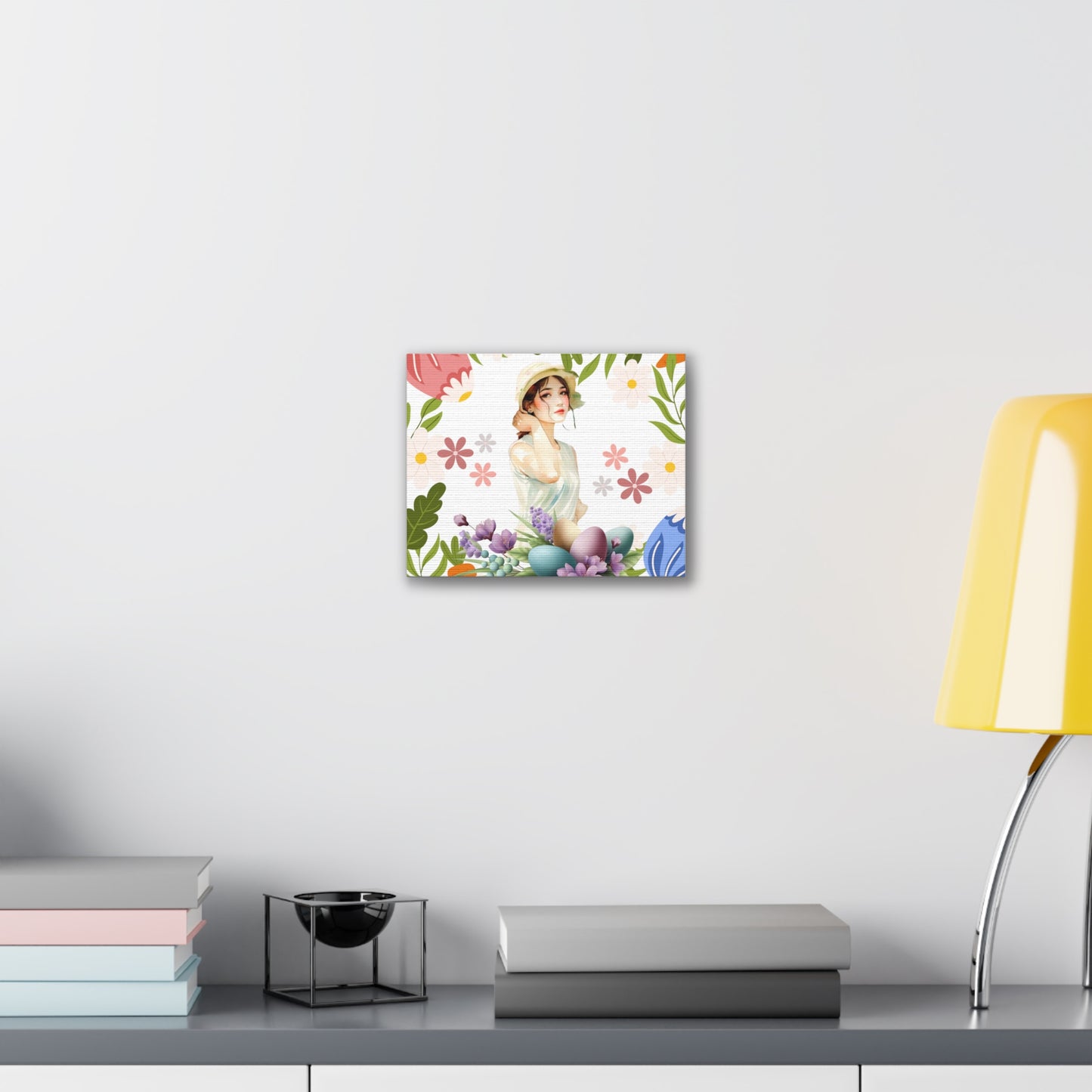 Lady with hat Art Print
