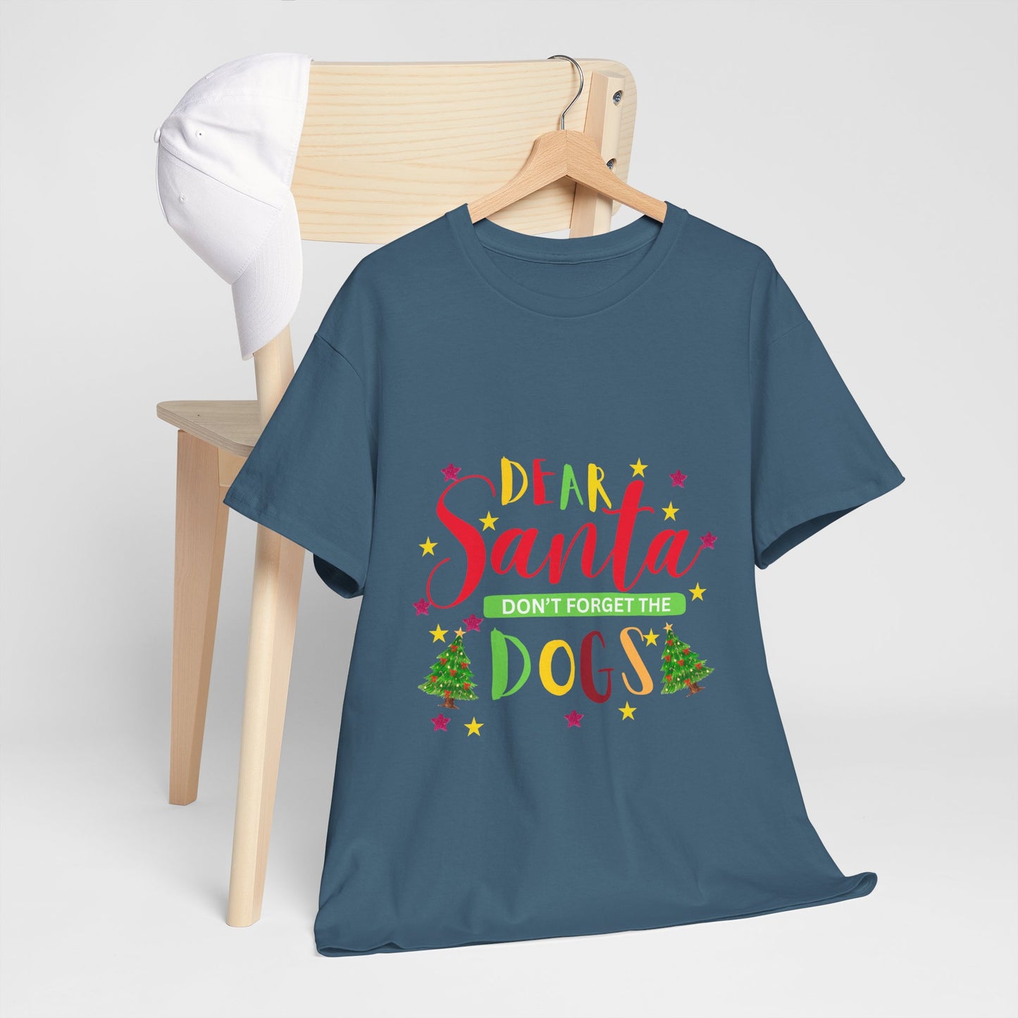 Santa's Dogs Cotton Unisex T-shirt
