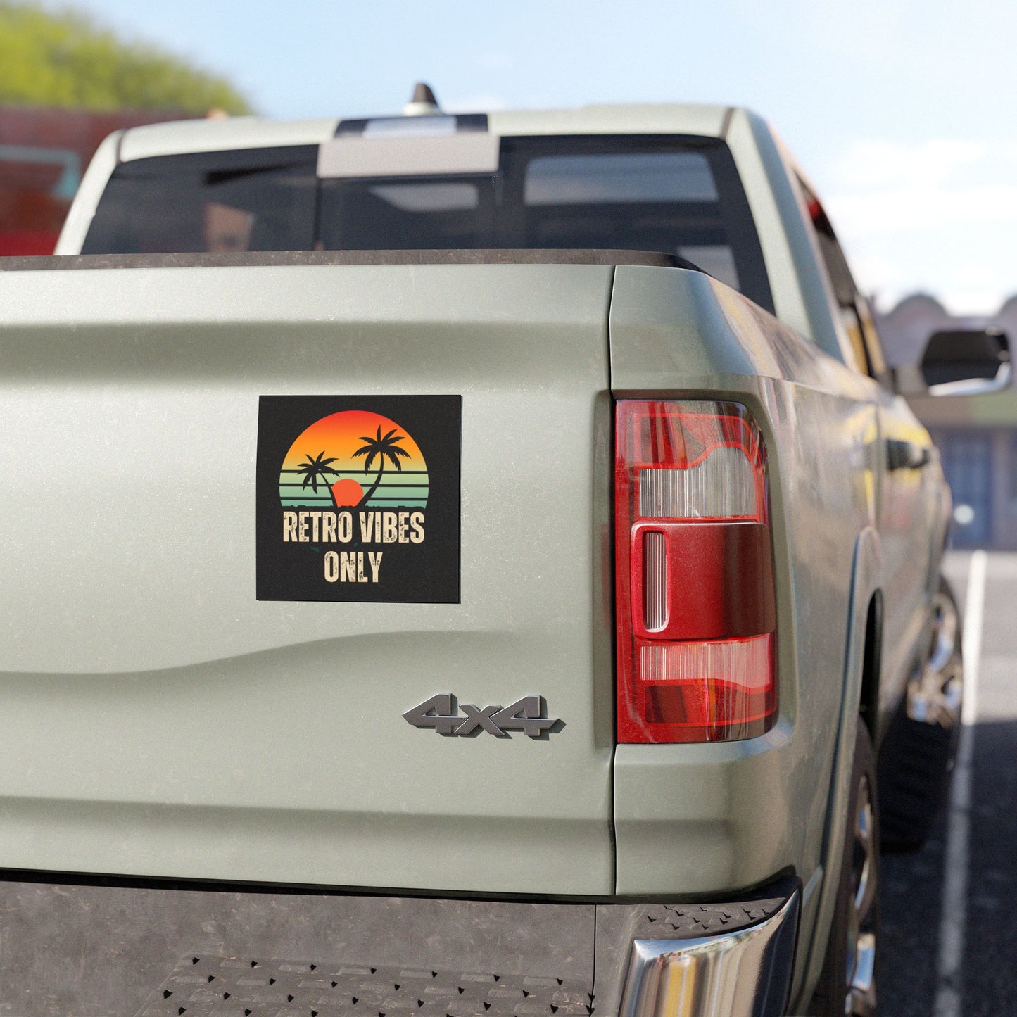 Retro Vibes Car Magnet