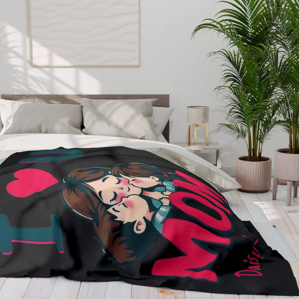 I Love You Mom Arctic Fleece Blanket