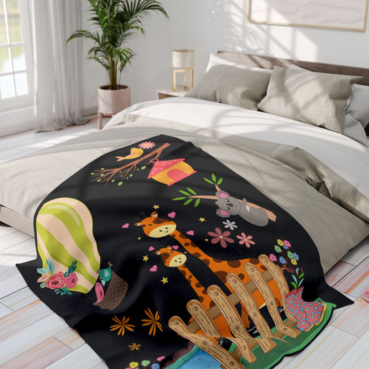 Cozy Animal Arctic Fleece Blanket