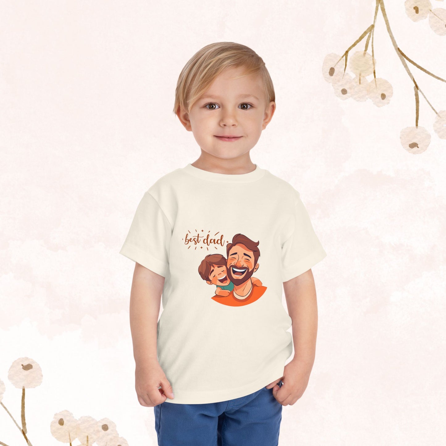 Best dad Toddler Short Sleeve Tee
