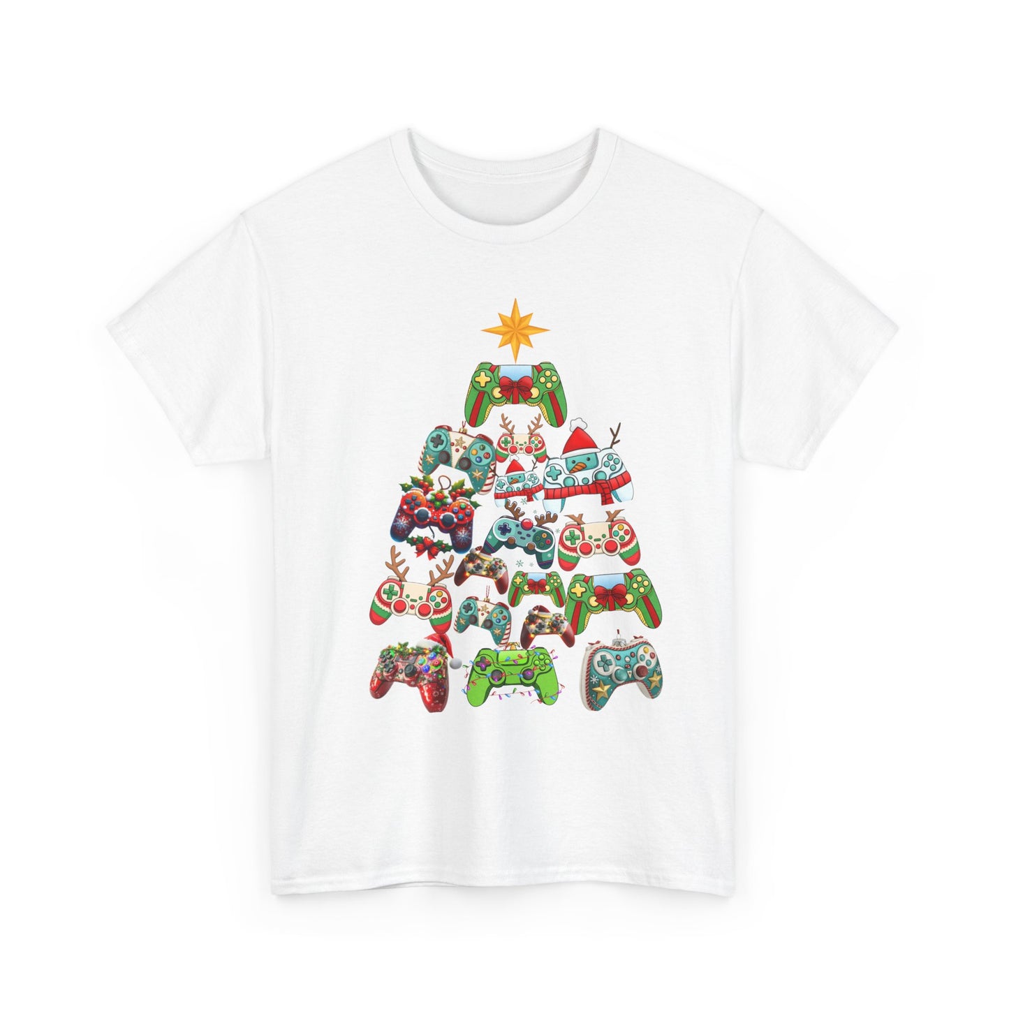 Gamer Remote Christmas Cotton Unisex T-shirt