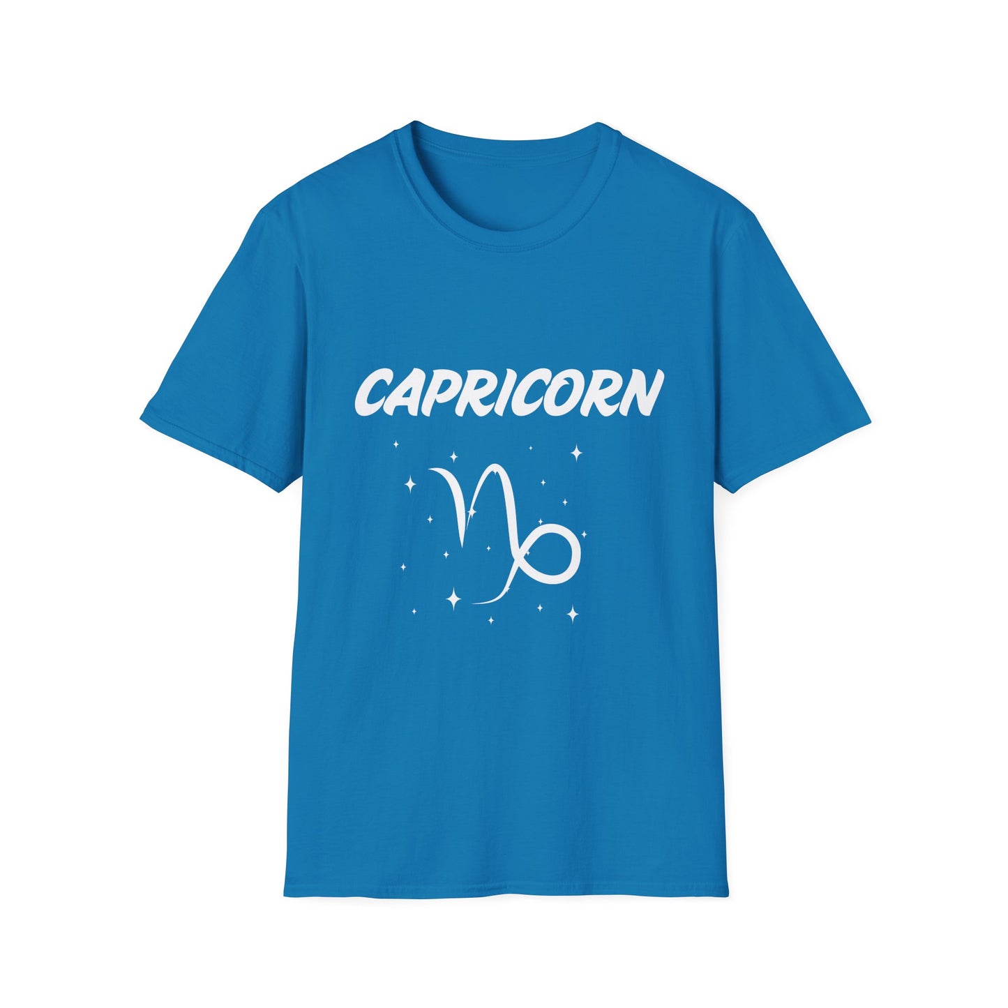 Capricorn Zodiac  White Soft Unisex T-shirt