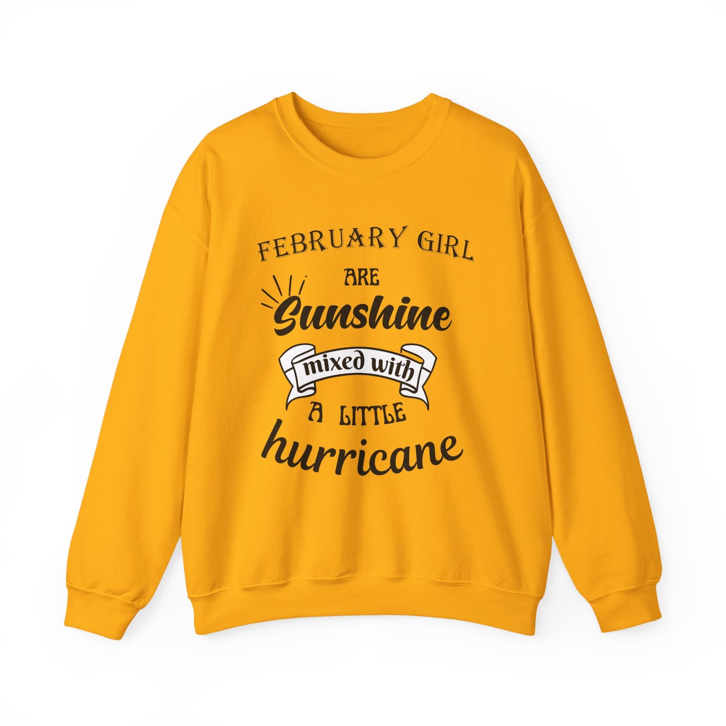 February Girl Birthday Sunshine Unisex Sweatshirt