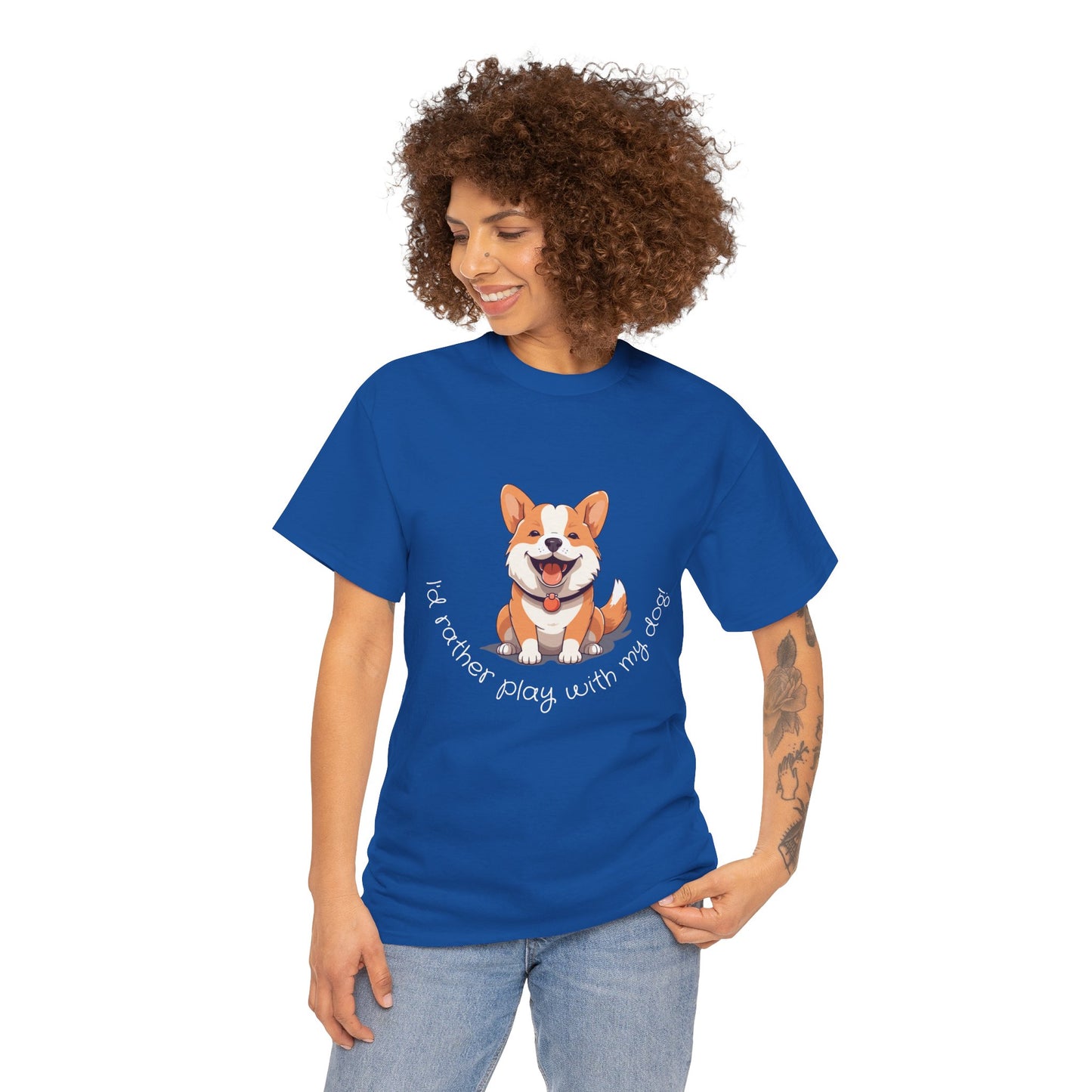 I'd Rather Play With My Dog - Unisex Tee