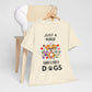 Just a Nurse Who Loves Dogs Cotton Unisex T-shirt