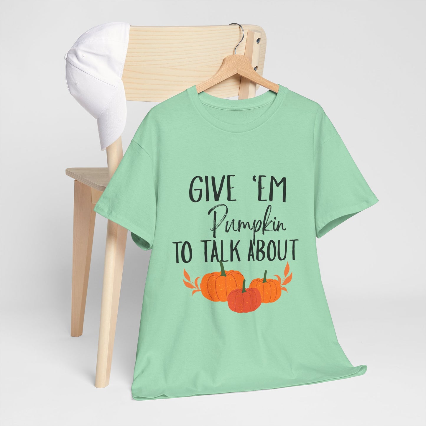 Pumpkin To Talk About COTTON UNISEX T-SHIRT