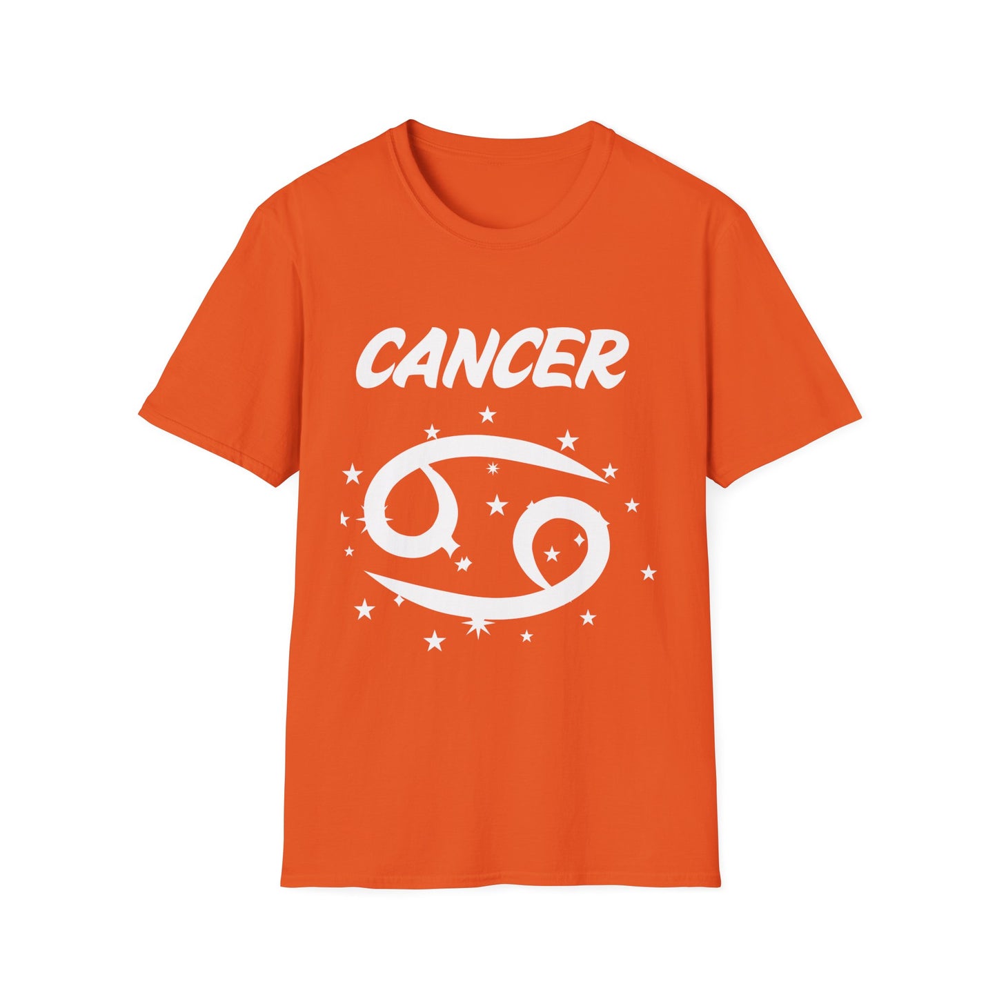 Cancer Zodiac White Soft Unisex T-shirt