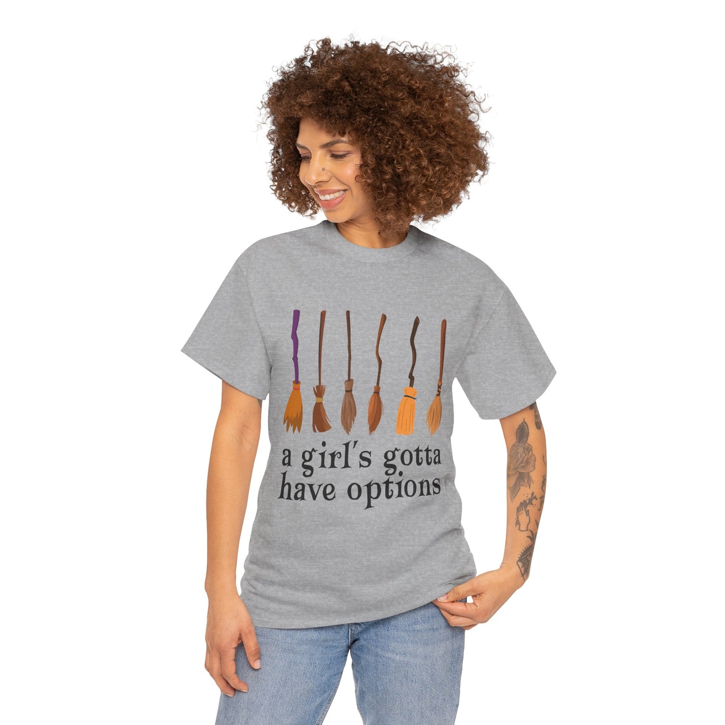 Girl's Gotta Have Options Unisex Cotton Tee