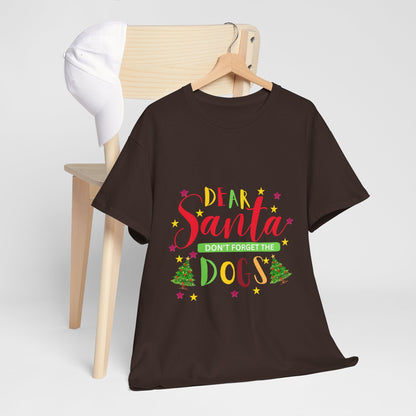 Santa's Dogs Cotton Unisex T-shirt