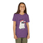 Youth Ghost Themed Tee, Boo-gie Halloween Shirt, Cute Spooky Kids Top, Fun Party Outfit, Wine Lover Gift