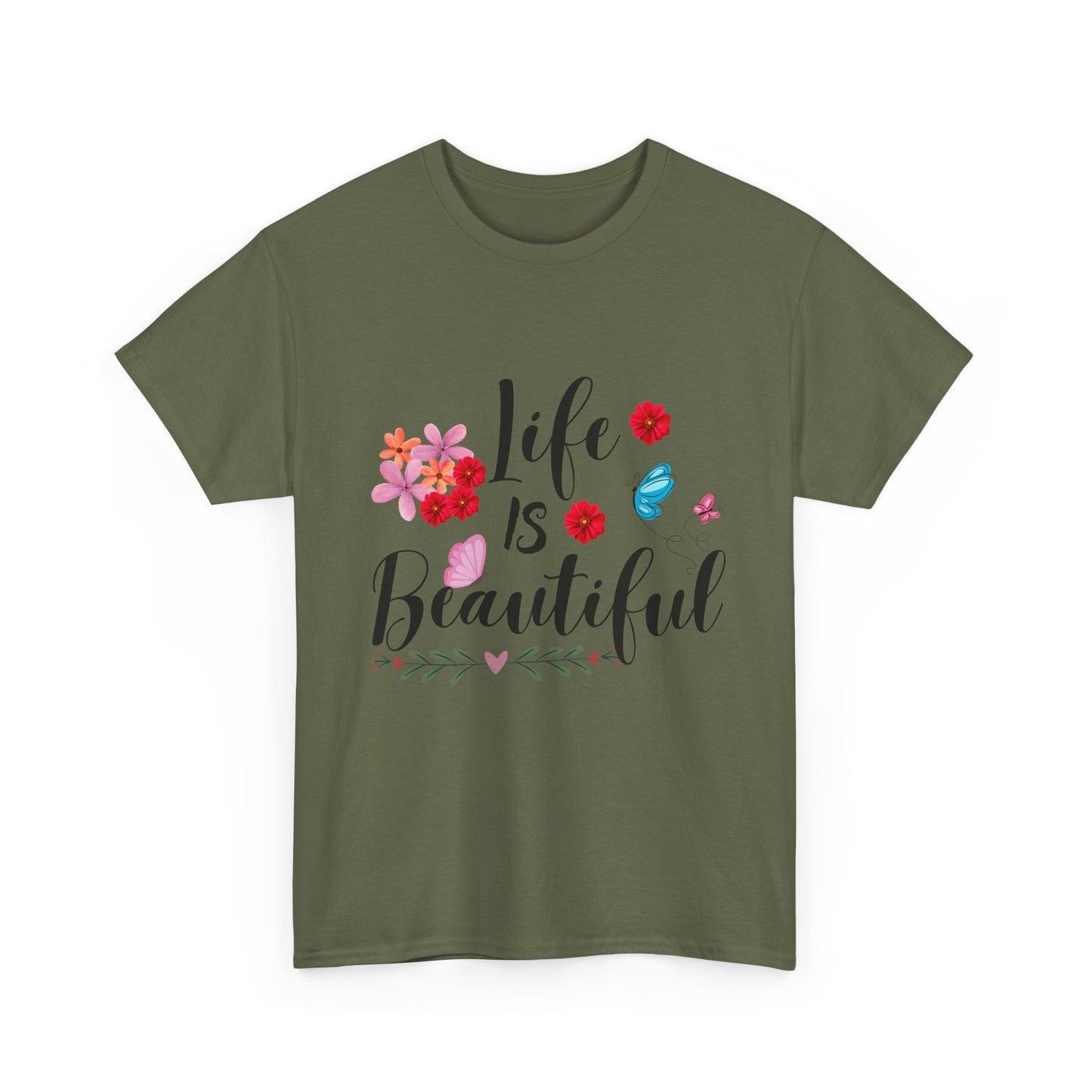 Life is beautiful Cotton Unisex T-shirt
