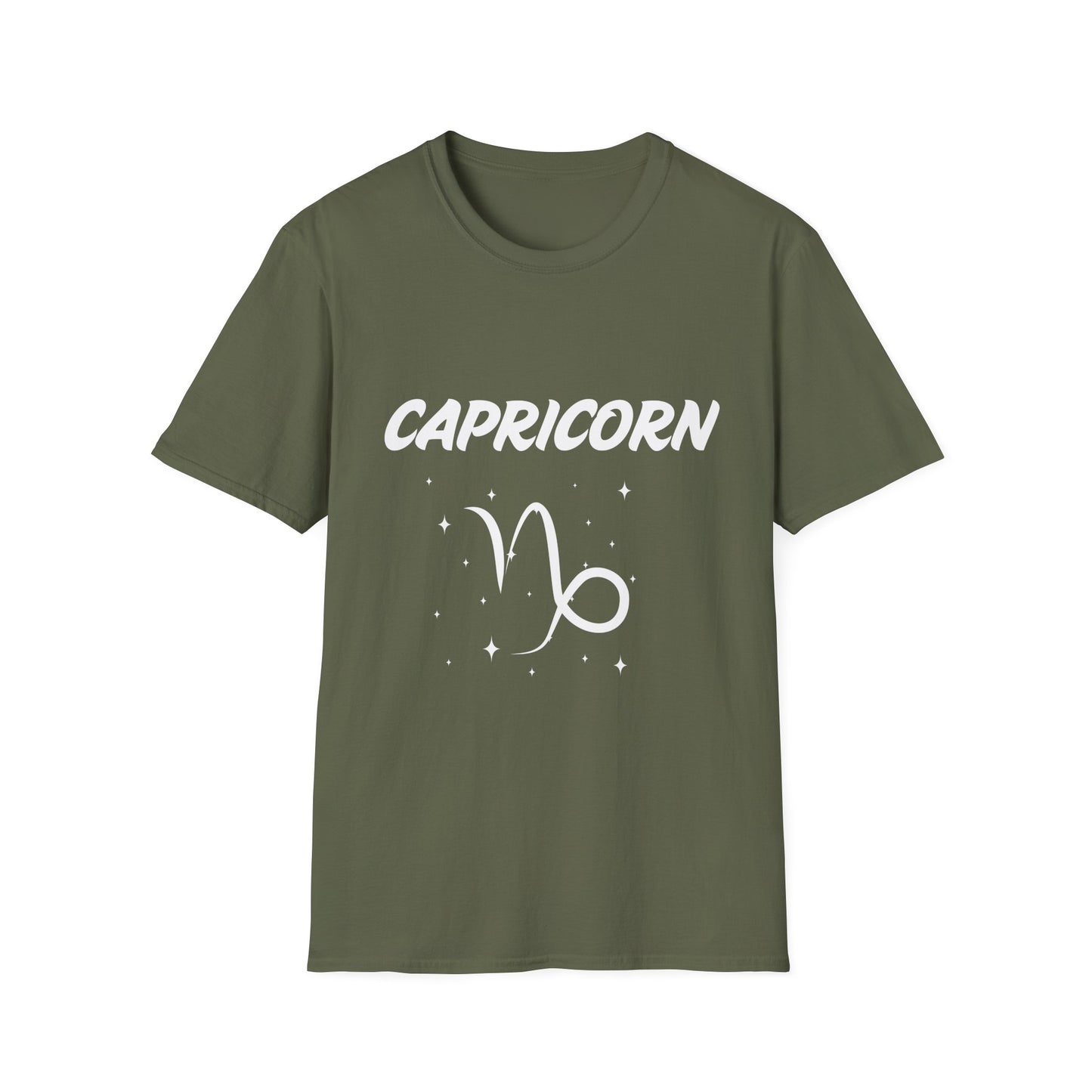 Capricorn Zodiac  White Soft Unisex T-shirt