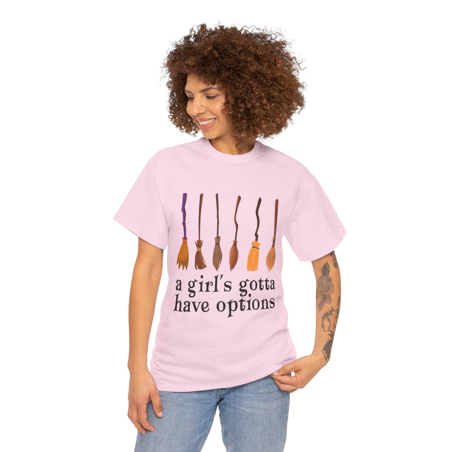 Girl's Gotta Have Options Unisex Cotton Tee