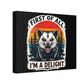 I M DELIGHT Canvas Wall Art