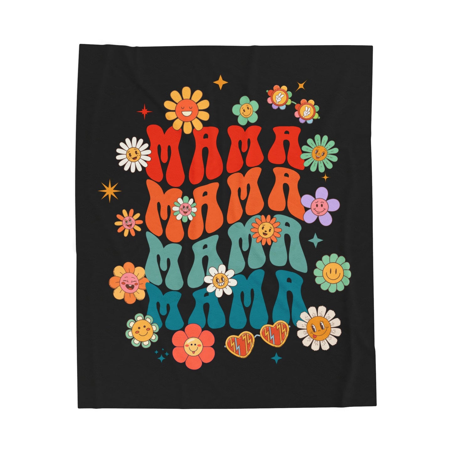 Mama Mama Velveteen Plush Blanket