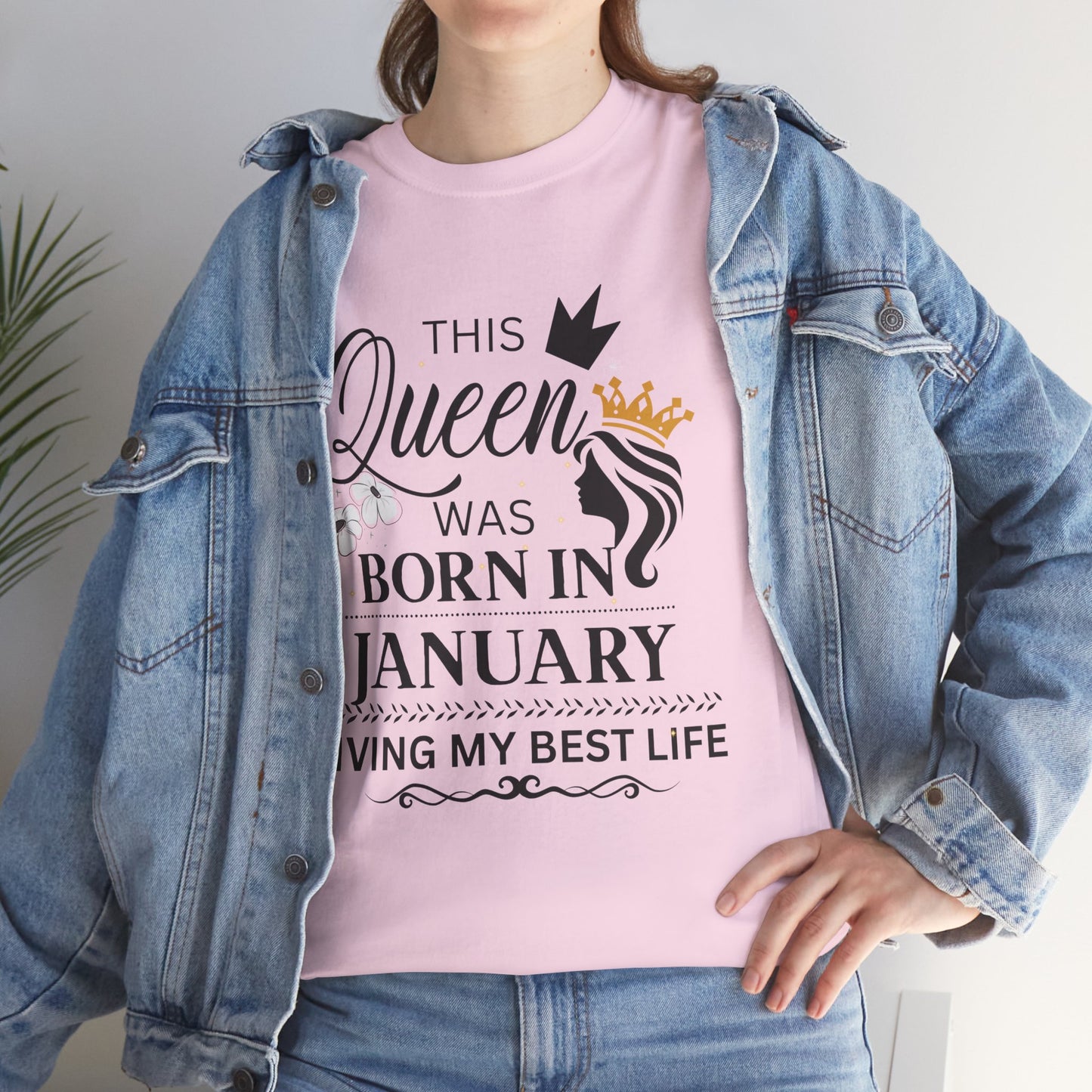 January birthday queen unisex tee
