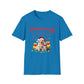 Meowy Woofy Christmas Cotton Unisex T-shirt