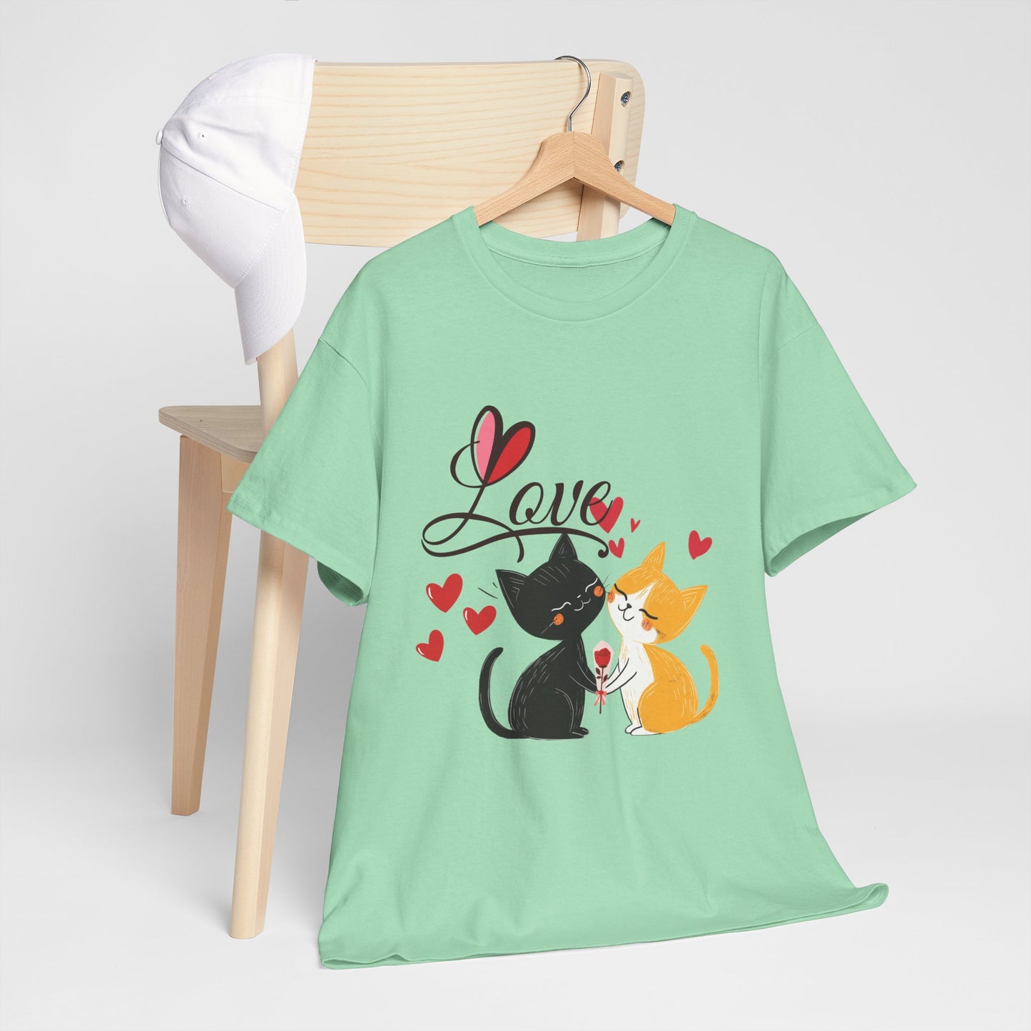 Cat Couple 'Love COTTON UNISEX  T-Shirt