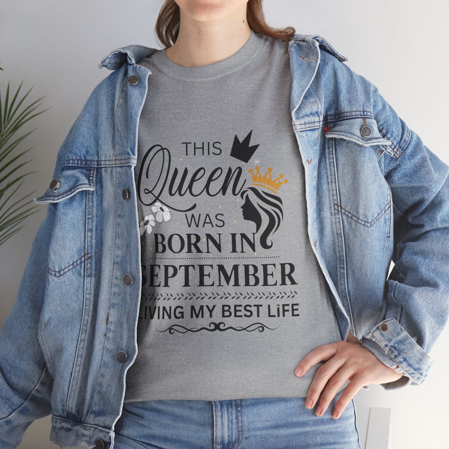September Birthday Queen Unisex Tee