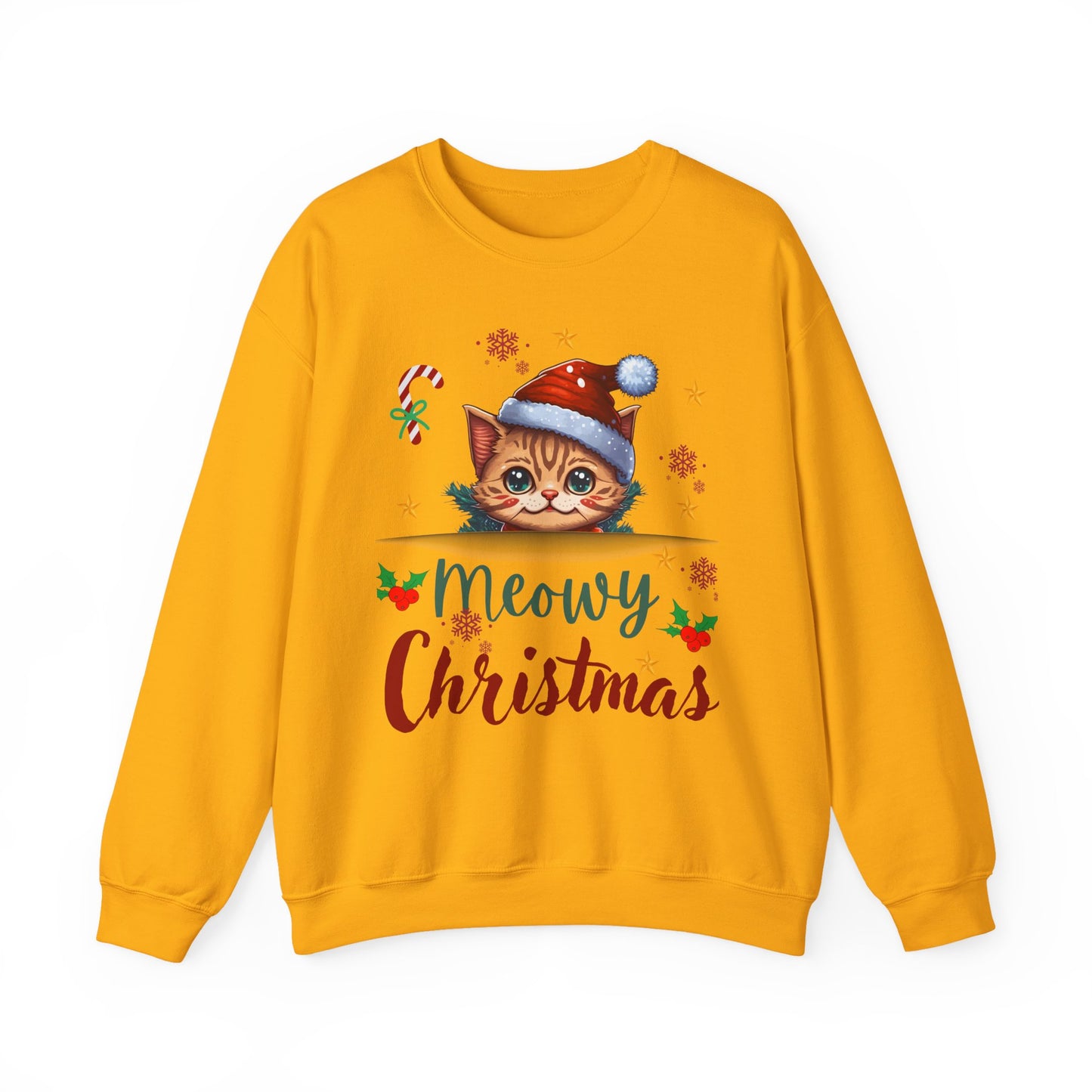 Meowy Christmas Unisex  Crewneck Sweatshirt