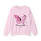 April Girl Butterfly Birthday Sweatshirt