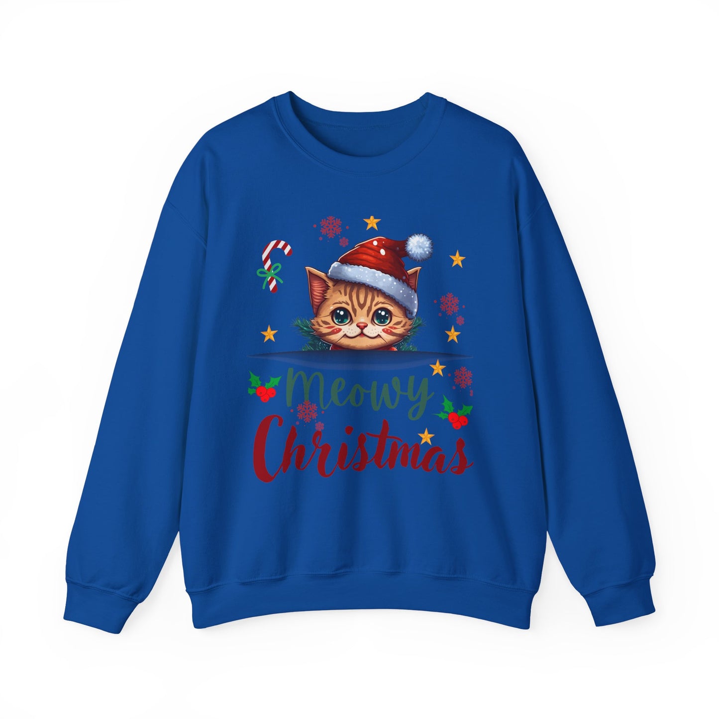 Meowy Christmas Unisex  Crewneck Sweatshirt