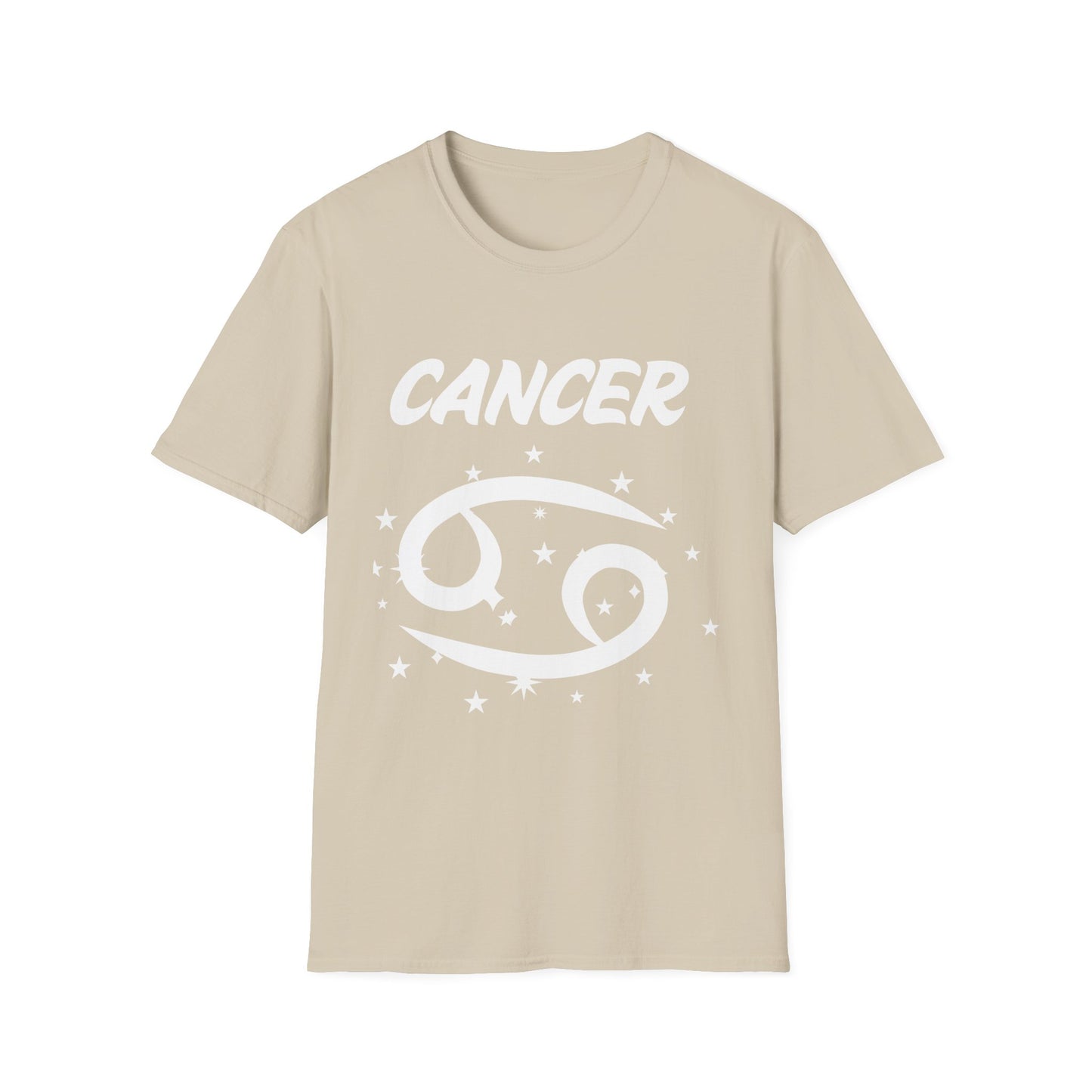 Cancer Zodiac White Soft Unisex T-shirt