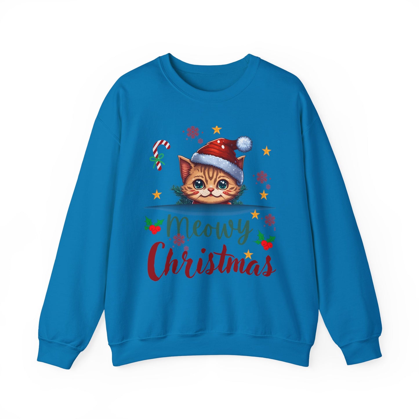Meowy Christmas Unisex  Crewneck Sweatshirt
