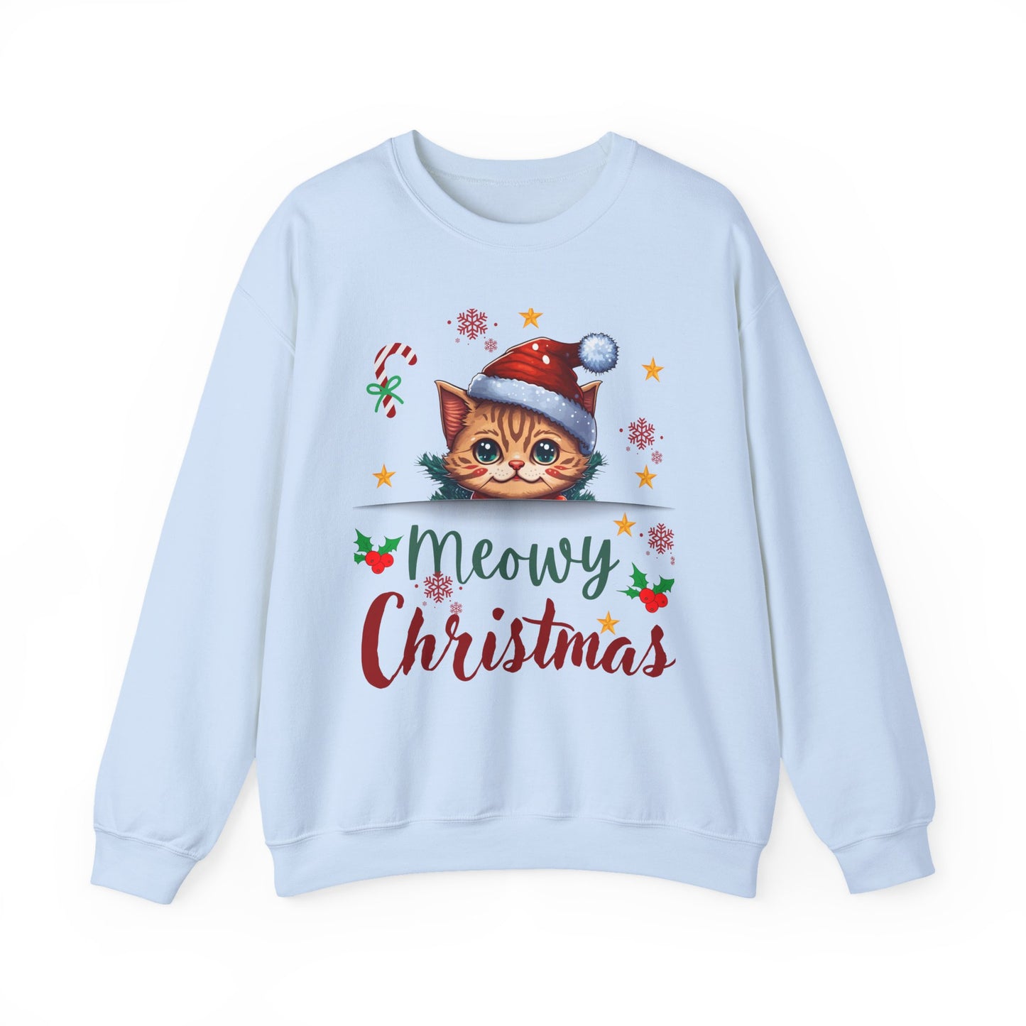 Meowy Christmas Unisex  Crewneck Sweatshirt