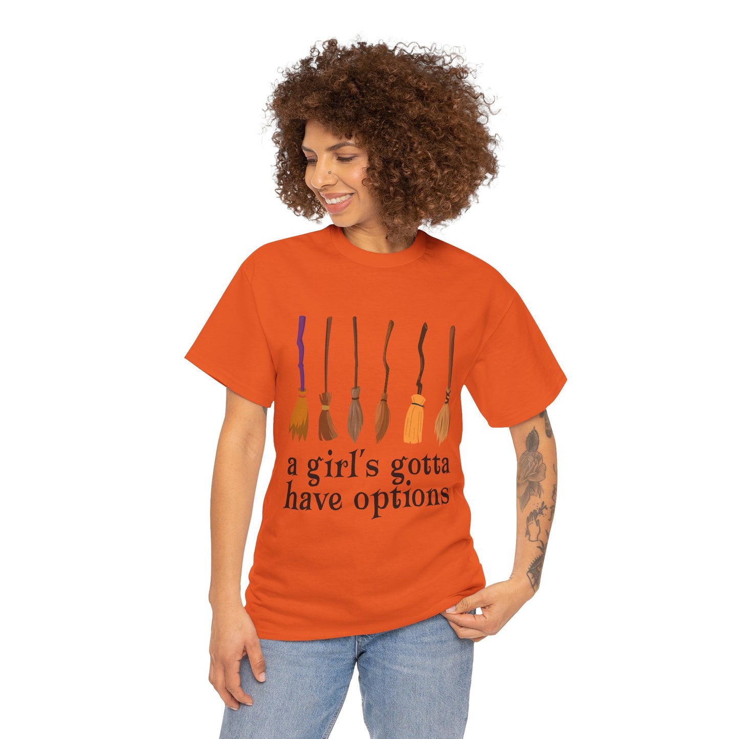 Girl's Gotta Have Options Unisex Cotton Tee