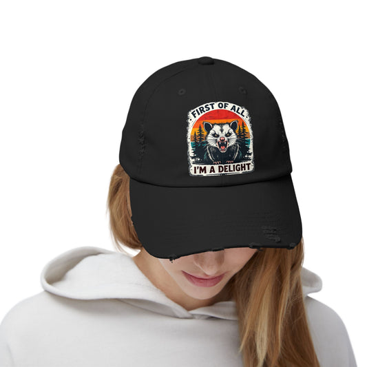I'm a delight Distressed Cap