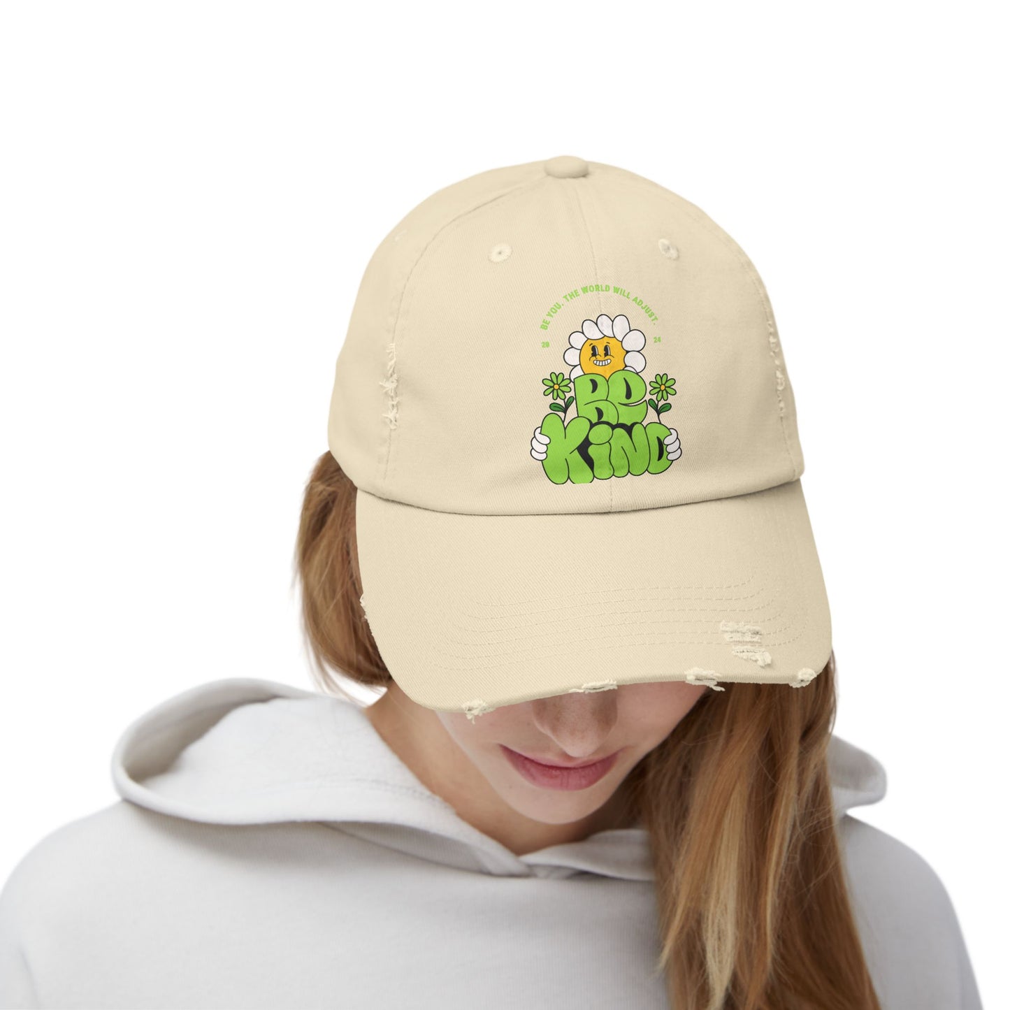 Be kind Unisex Distressed Cap