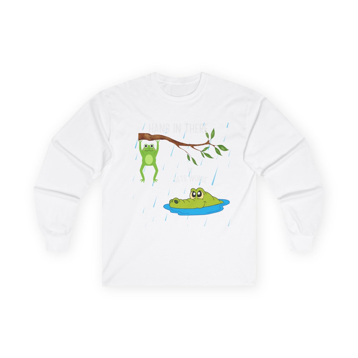 Frog Friends Long Sleeve Tee - Cute Design, Gift for Nature Lovers, Casual Wear, Outdoor Fun, Unisex T-Shirt, Spring Fashion