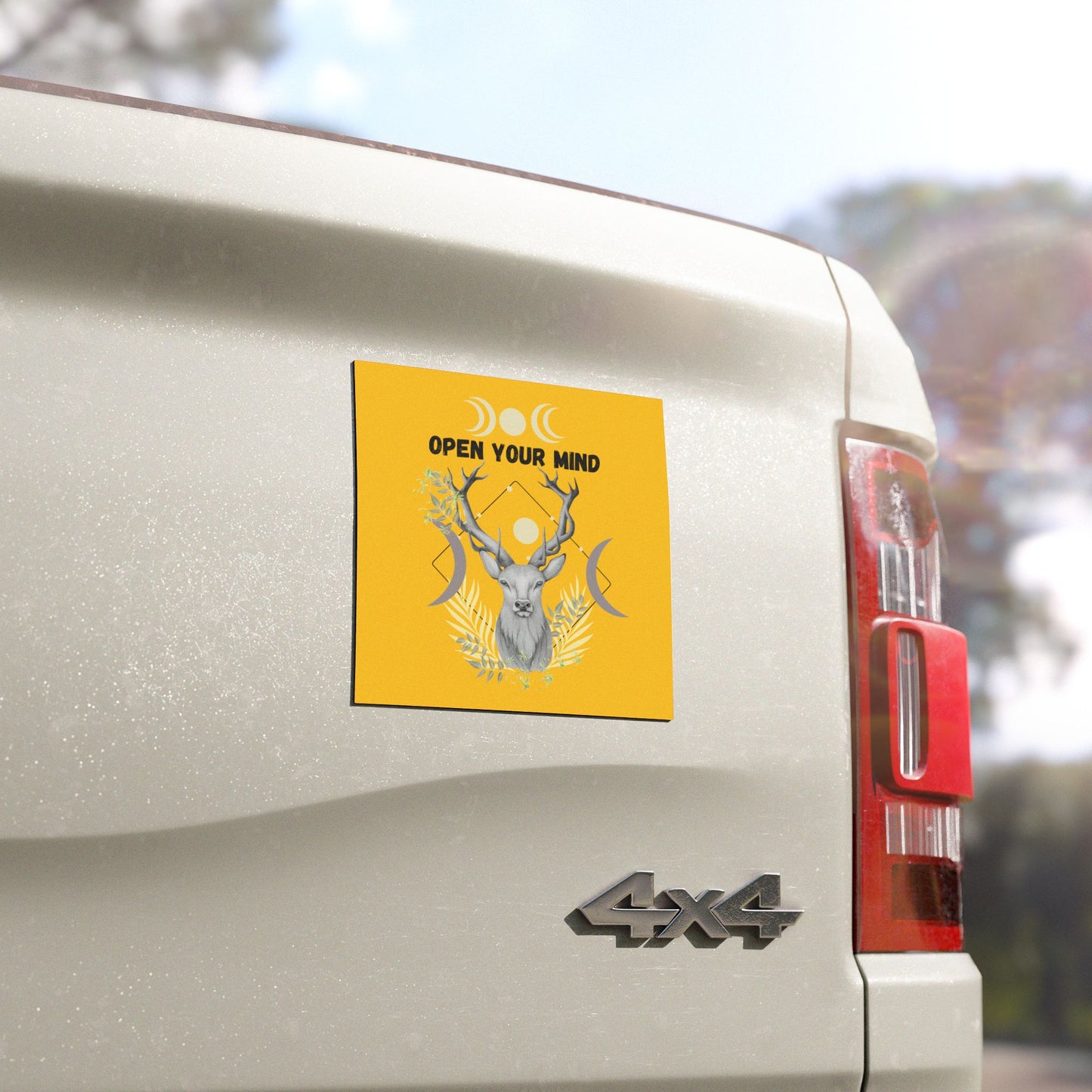 Open Your Mind Car Magnets