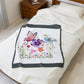 Floral Butterflies Velveteen Plush Blanket