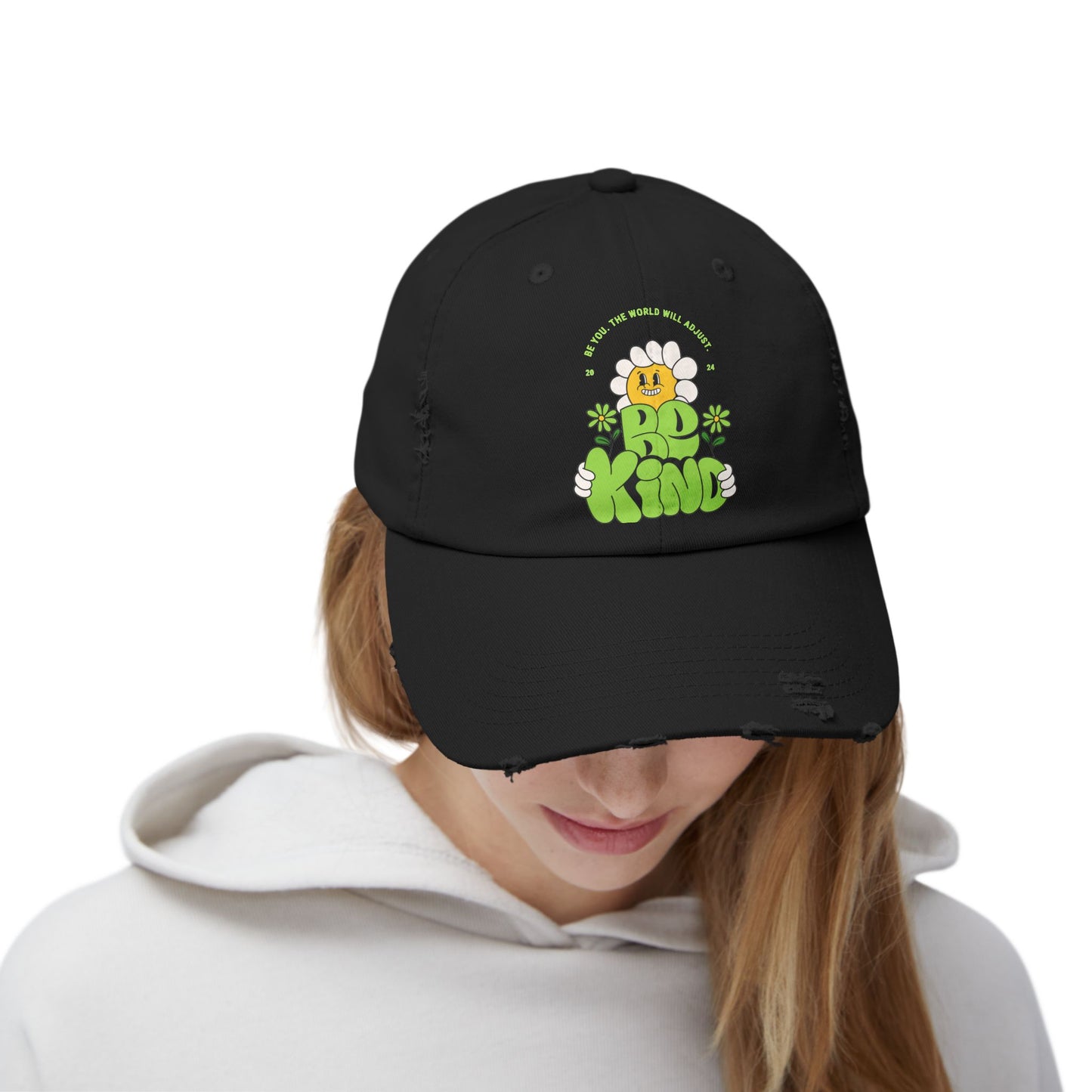 Be kind Unisex Distressed Cap