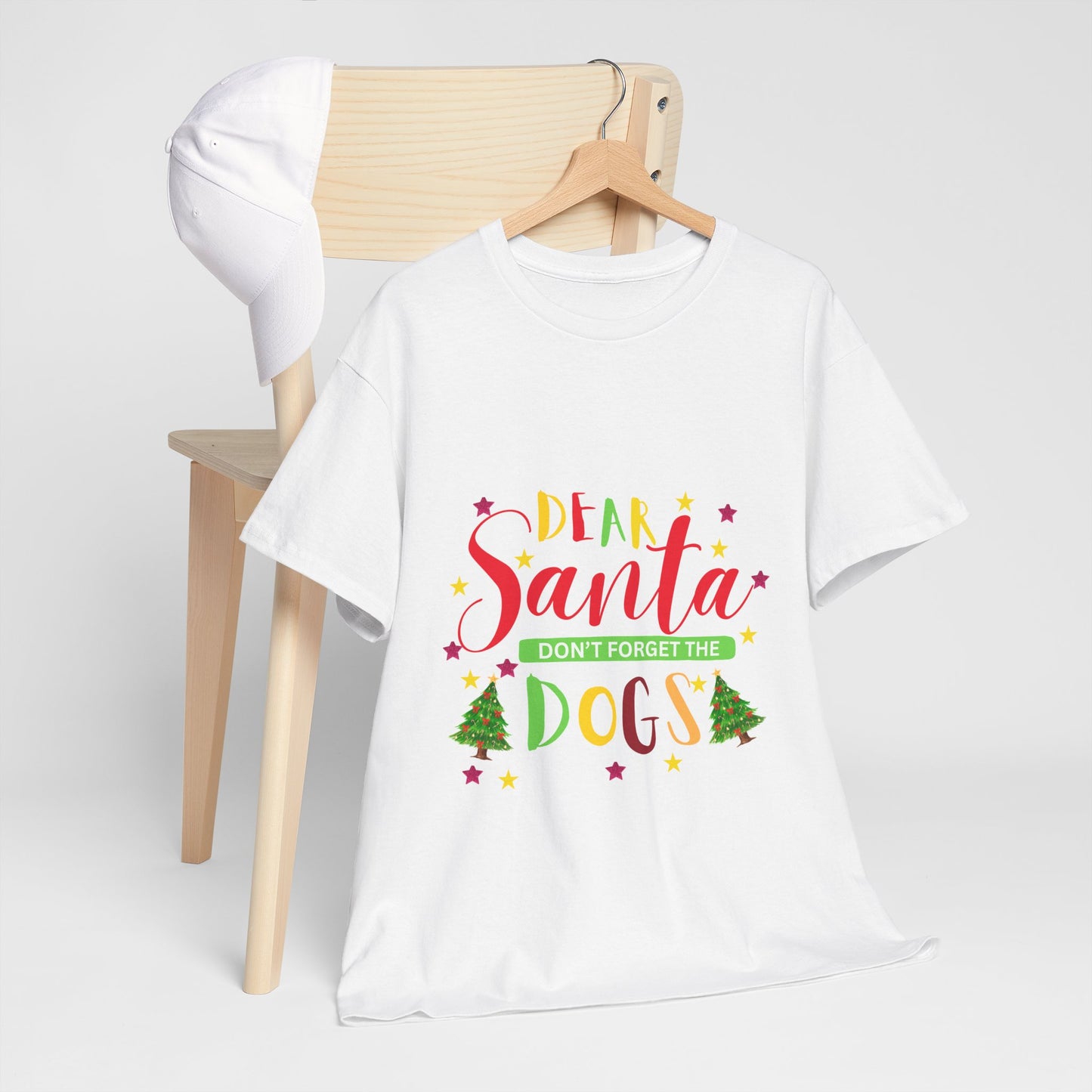 Santa's Dogs Cotton Unisex T-shirt