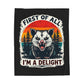I M a Delight Plush Blanket