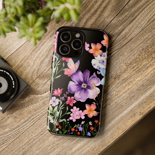 Floral butterfly Phone Case