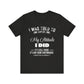 Unisex Jersey Short Sleeve Tee