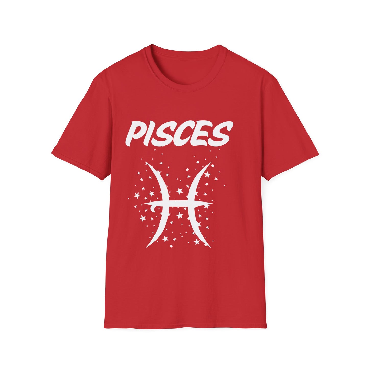 Pisces Zodiac White Soft Unisex T-shirt