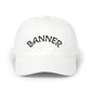 BANNED Embroidered Classic Dad Cap – White Adjustable Baseball Hat