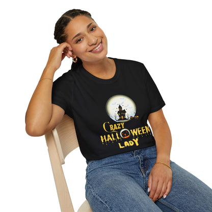 Crazy Halloween Lady T-shirt