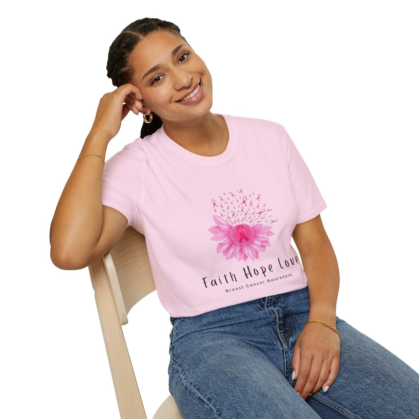 Faith Hope Love flower T-shirt