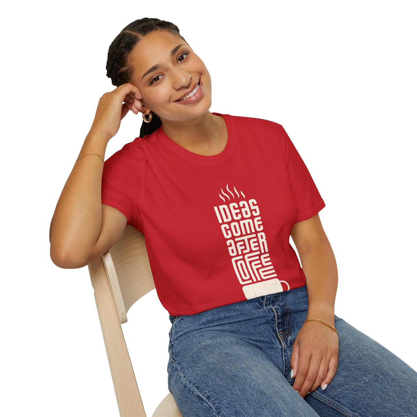 Ideas come after coffee T-shirt